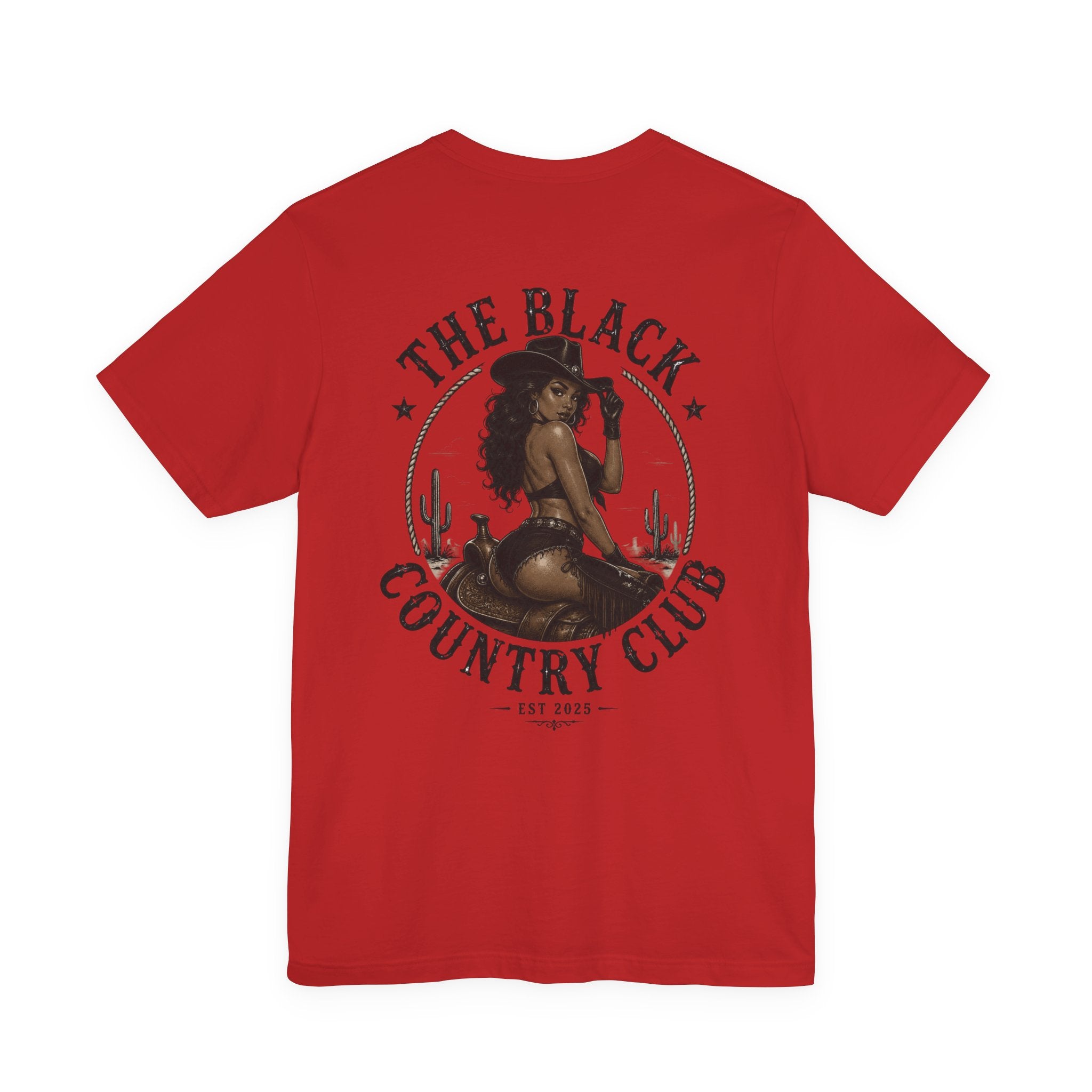 The Black Country Club Tee — Retro Pinup Desert Graphic T-Shirt
